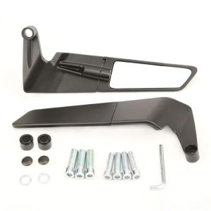 VigorPow CNC Wind Wing Rotating V3 Side Mirror Universal Reduces Wind Resistance Full Alloy Motorcycle Accessories