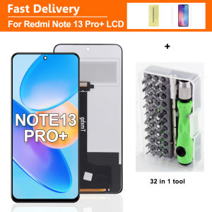 For Redmi Note 13 Pro Plus 5G LCD Display Touch Screen Digitizer Replacement for Xiaomi Redmi Note 13 pro+ 5G 23090RA98C TFT LCD