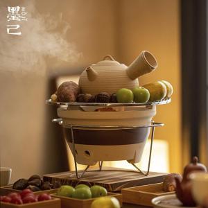 Traditional Tea Cooking Set Charcoal Stove Pottery Jar