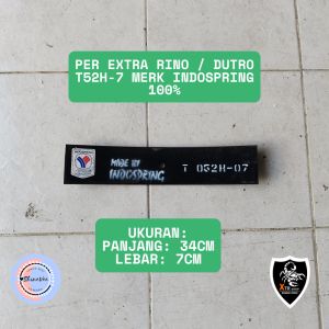 Per extra Rino No 7 / per HT125 / per / per dyna / per Rhino / per toyota dutro 125Ps T52H - 7 / pir tambahan dutro / per lebar 7cm panjang 34cm indospring 100% / per extra / per babok / per gelung / pir hino dutro / per tambahan rino / per extra / per