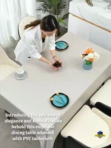 Simple Tablecloth Plain Design | Durable & Washable Table Cover | Dining & Kitchen Use