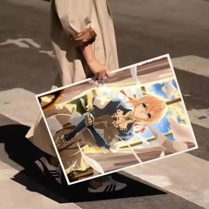Bandai | Diamond Painting Violet E-Evergarden Anime Diamond Mosaic Handmade Art Exquisite Creative Gift Home Decoration
