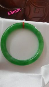 💌Vòng tay đá cẩm thạch tự nhiên Lý Vân A Sịn 53mm x cọng 82mm Màu Xanh Lý tươi bóng mượt đẹp Nữ 52kg - 58kg đeo mệnh Mộc mệnh Hỏa mệnh Thủy có 1100k ạ