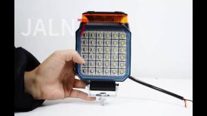 Đèn LED Xoay 4 Inch JALN7 Ánh Sáng Trắng/vàng 360 Độ ° Tín Hiệu Đèn Flash Địa Hình Beacon Dành Cho Máy Kéo Nông Trại Van Retrofit 12V 24V