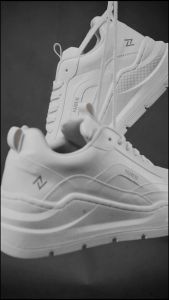 AXL015 Ranger White Mostrend x Nazreal Sepatu Sneakers Putih Polos Sporty Sole Tinggi