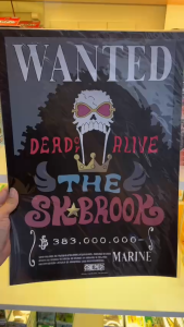 Poster Wanted Brook A3 - Lệnh Truy Nã Nhạc Công Băng Mũ Rơm 383M Belly
