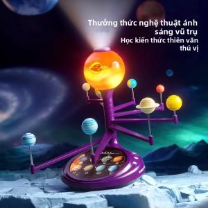 TAOZIAWA | Bộ Đồ Chơi Khoa Học Giáo Dục Hệ Mặt Trời Chiếu Sáng và Microsope
