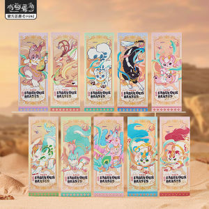 Non-Human Beasts Store Glowing Laser Ticket Blind Box Anime Surroundings Candy Film Card Game Cartoon Anime Pendants Stationery