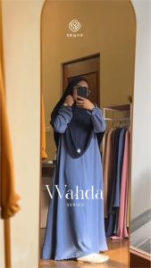 SAWVA | WAHDA Casual Long Dress Daily SMOKEGREY