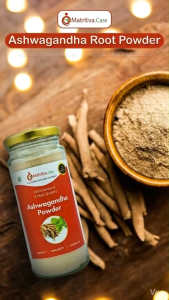 Matritva Care Ashwagandha Powder 100g | Herbal Adaptogen for Energy & Stress Support | Helps with Sleep Immunity & Vitality | 100% Natural Ayurvedic Wellness Powder