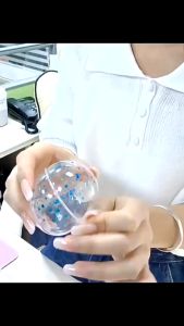 Lem Bening Viral Yang BIsa DI Tiup Double Tip Bulat Bola Nano Tape Clear 5cm 50mm Mainan Kreatifitas Anak DIY