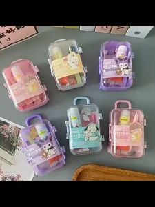 Hộp vali mini đựng phụ kiện làm kẹp tóc cây kem dễ thương cho bé LIM DIY