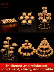 ZANGCUN | Seven Star Lotus Buddha Lamp Stand