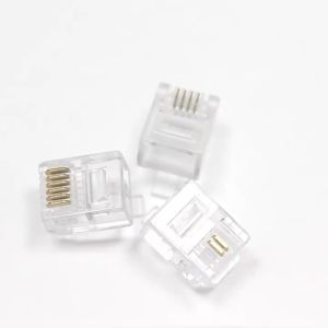 20/50/100PCS/lot RJ11 6P2C 6P4C 6P6C Telephone Internet Modular Plug Jack RJ11 Connector RJ-11 Crystal Heads Gold-Plated 6U