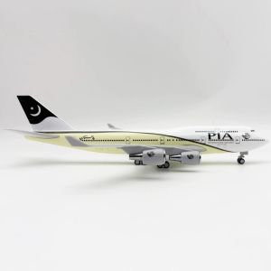 Mô Hình Máy Bay Pakistan PIA Airlines 747 Làm Bằng Nhựa Resin Kích Thước 30CM Tỷ Lệ 1/250 Đồ Chơi Cho Trẻ Em Trưng Bày Sưu Tầm