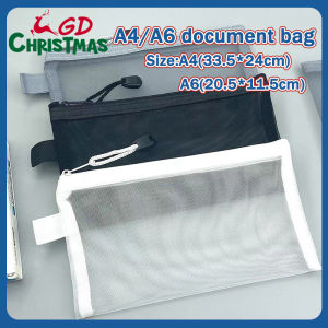 GD Christmas A4A6 Plastic Envelopes Zipper Envelope Document Storage Pouch Bag Holder Organizer Waterproof