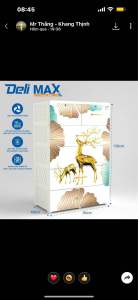 (Ráp sẵn) Tủ nhựa Deli Max 5 tầng ngăn kéo - nội thất Khả Vy