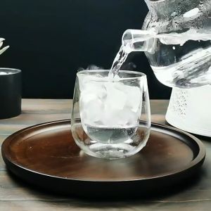 Gelas Kaca Double Wall Glass One Two Cups Gelas Kopi Teh Tahan Panas 450 ML