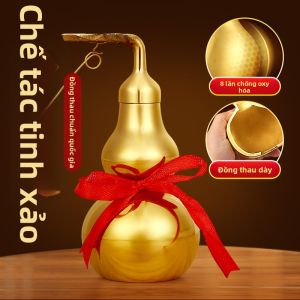 Ji Shanyuan | Lucky Eight Trigram Brass Gourd Ornament Large
