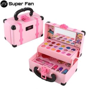 กล่องเครื่องสำอางแต่งหน้า เด็ก ลิปสติกอายแชโดว์ ชุดแต่งหน้าสำหรับกล่องเครื่องสำอางเจ้าหญิงชูด