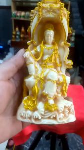 Tượng quan Thế âm Bồ tát tự tại đẹp cao 18cm