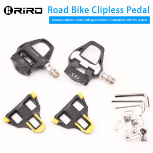 RIRO Clipless Road Cycling Pedals SPD Cleat Compatible Nylon Bearings Bike Pedals Sports Fitness Cycling Equipment
