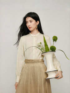INMAN | Traditional Chinese Style Button Shirt Linen Tencel