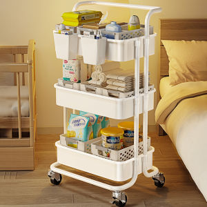 BMZAR Giá Để Đồ Di Động Giá Để Đồ Ăn Nhẹ Sách Kệ xe đẩy Kệ để đồ xe đẩy Vật liệu thép