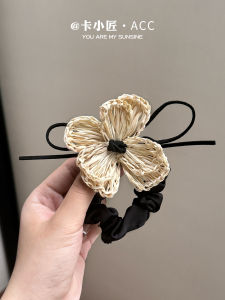 รัดผมที่ทำจากใบไม้สไตล์ฝรั่งเศสสำหรับวันหยุดชายหาด ทรงเรียบง่าย หางม้า ระดับไฮเอนด์ เครื่องประดับผม รัดผม