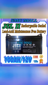100AH 12V JSL II Regulated Sealed Lead Acid Battery Medical Devices /UPS/Solar/Toycar Valve Rechargeable VRLA Battery