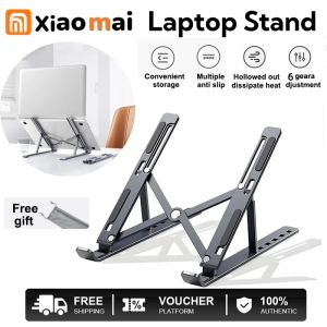 Mai Laptop Stand Holder with Storage Bag Foldable 18in Laptop Portable Multifungsi 6-Level Adjustment Durable aluminum alloy material