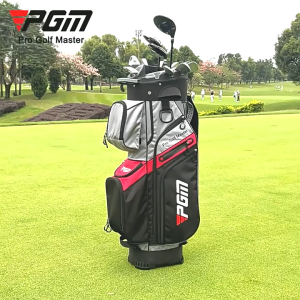 PGM Golf Bag for Men and Women - Standard Design Anti-Collision Fixed Rack Water-Resistant Material for Golf Club Protection QB134/QB174