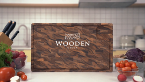 Thớt Gỗ Teak Hình Chữ Nhật Cao Cấp Bền Bỉ Sang Trọng An Toàn Thực Phẩm Wooden Decor - The Usual