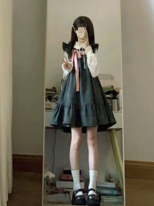 Vintage Plaid Two-Piece Set Womens Gingham Skirt And Top Ensemble College Style Age-Defying Outfit High Waist A-Line Skirt