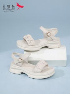 REDDRAGONFLY | Summer New Leather Fairy Style Platform Heel Sandals