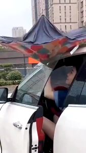 Payung Lipat Terbalik Dua Lapis Anti Sinar UV Anti Panas / Payung Mobil Besar Gagang C Payung Lurus / Payung Kerai Payung Motif Termurah Terbaru Promo