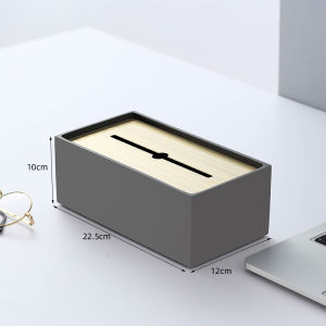 Stainless Steel Metal Hand Towel Box Living Room Logo High End Luxury Creative Desktop Tissue Box Advanced Sensation
