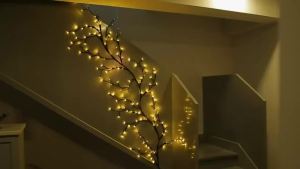 Flexible Bendable Willow Branch LED Lights Artificial Twig Tree Lamp For Bedroom Living Room DIY Indoor Home Wall Vase Decor