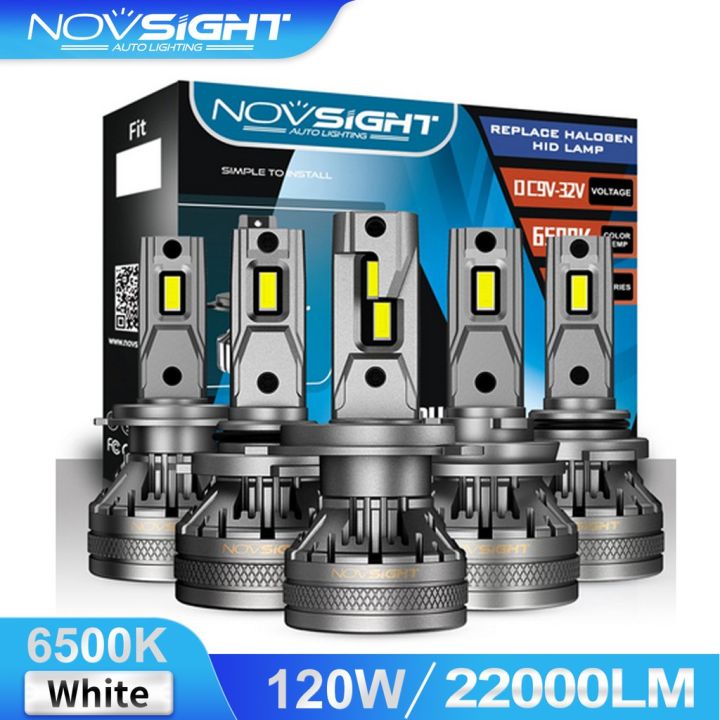 Novsight N37 Led Car Headlight Bulb H4 H7 H11 H1 9005 9006 120w 22000lm