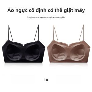 MiiOW | Áo ba lỗ nữ mùa hè 2025 MiiOW Cat Person Áo ba lỗ vai dây cổ chữ V ngực tự thân áo lót chống ánh sáng áo lót