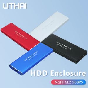 USB 3.0 NGFF M.2 Solid State SSD External Metal Case 5GBPS High-Speed Solid State Drive Enclosure for Storage And Data Transfer