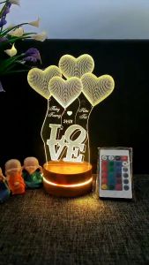 [Miễn phí khắc chữ và tặng kèm hộp quà] Đèn ngủ chữ love - đèn led trang trí phòng ngủ - quà tặng người yêu ý nghĩa