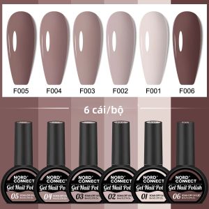 Bộ Sơn Móng Tay Dạng Gel Nửa Tròn 6 Miếng - Bộ Dụng Cụ Chăm Sóc Móng Chuyên Nghiệp LED/điều Trị Bằng Đèn Dành Cho Người Mới Bắt Đầu Không Gây Dị Ứng 8ml Mỗi Sản Phẩm