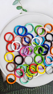 5pcs 24mm Ring Buckle Color Paint Spring Luggage Accessories Tent For Round Key DIY