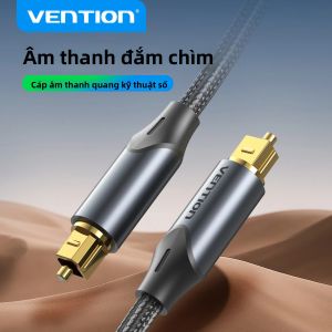 Cáp Âm Thanh Quang Học Toslink SPDIF Vention Cáp Đồng Trục Kỹ Thuật Số Cho Soundbar TV PS5 Xbox Đầu Phát Blu-ray Amply - Tùy Chọn 1m 1.5m 2m 3m 5m