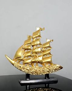 Smooth Sailing Boat Statue Premium Composite TM Decor Style Decoration Housewarming Gift
