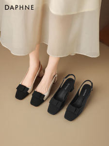 Daphne | Comfortable Block Heel Closed-toe Square Toe Sandals