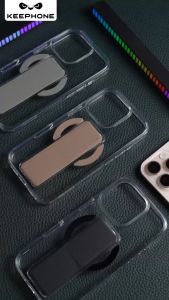 Ốp Lưng Trong Suốt Keephone Snap Grip Tích Hợp Dây Đeo Kiêm Giá Đỡ Điện Thoại Hỗ Trợ Sạc Không Dây Cho iPhone 16 Pro Max