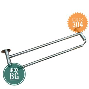 Thanh treo khăn Inox 2 tầng lệch 50-60cm