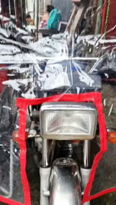 TRANSPARENT TRAPAL COVER for TRICYCLE COVER CLEAR with ROPE | MAY 3 IN 1 SET NA WATERPROOF AT RAINCOVER